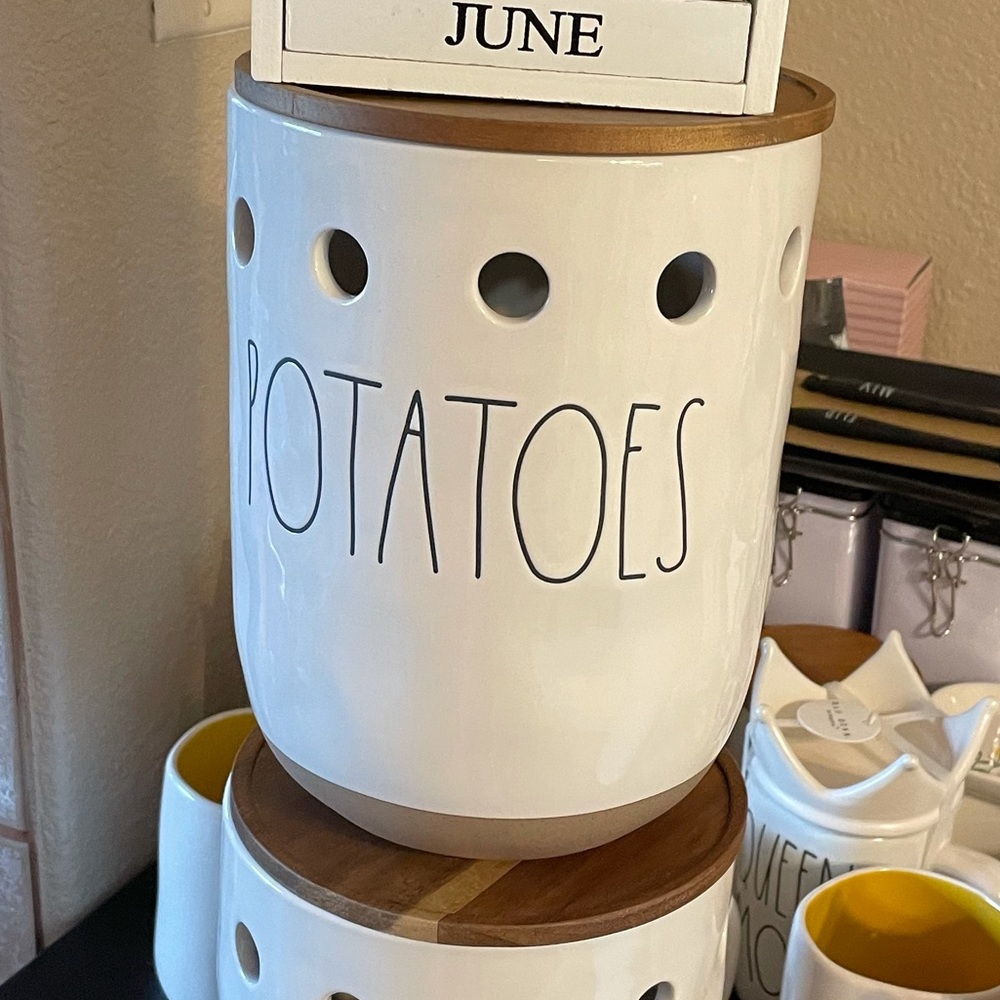 New Rae Dunn POTATOES cellar canister!